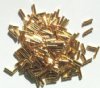 10 grams of 6x1.5mm Gold Plated Liquid Metal Tube Beads